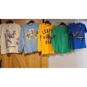 New! Vtg Salem Patriots Aerial Aasualt. Lot of 5 shirts Youth XL 12 14 16 Sports